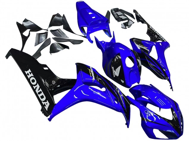 Erschwingliche Honda CBR1000RR Motorrad Verkleidung 2006-2007 - Blau Glanzendes Schwarz