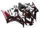 Erschwingliche Honda CBR1000RR Motorrad Verkleidung 2006-2007 - Glanzendes Schwarz Rot Flamme