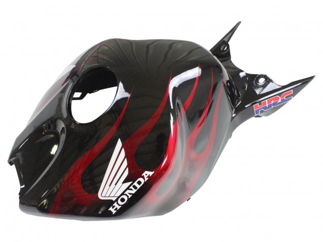 Erschwingliche Honda CBR1000RR Motorrad Verkleidung 2006-2007 - Glanzendes Schwarz Gelb Rot Flamme