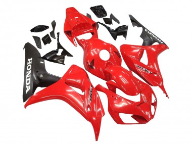 Erschwingliche Honda CBR1000RR Motorrad Verkleidung 2006-2007 - Rot Matt Schwarz