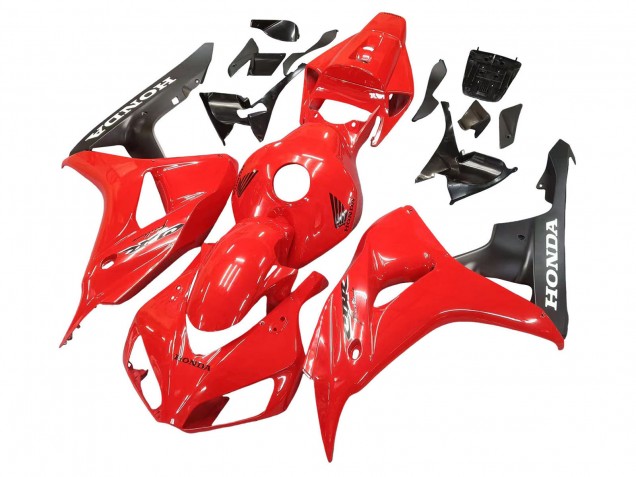 Erschwingliche Honda CBR1000RR Motorrad Verkleidung 2006-2007 - Rot Matt Schwarz