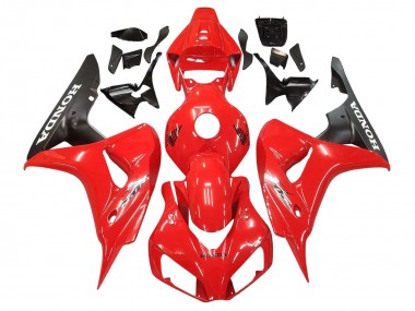 Erschwingliche Honda CBR1000RR Motorrad Verkleidung 2006-2007 - Rot Matt Schwarz