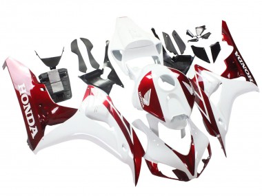 Erschwingliche Honda CBR1000RR Motorrad Verkleidung 2006-2007 - Weiss Rot