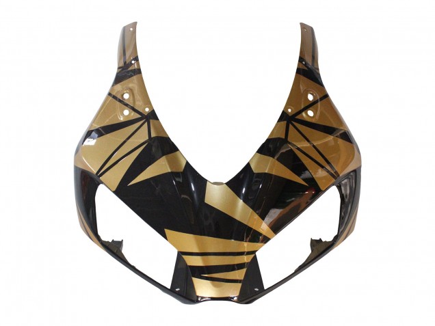 Erschwingliche Honda CBR1000RR Motorrad Verkleidung 2006-2007 - Gold Glanzendes Schwarz