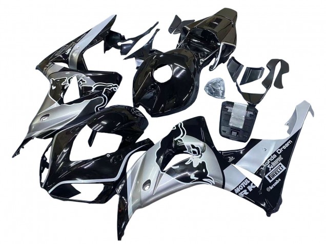 Erschwingliche Honda CBR1000RR Motorrad Verkleidung 2006-2007 - Silber Glanzendes Schwarz Red Bull