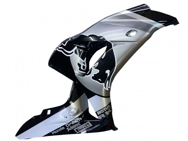 Erschwingliche Honda CBR1000RR Motorrad Verkleidung 2006-2007 - Silber Glanzendes Schwarz Red Bull