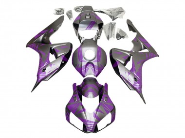 Erschwingliche Honda CBR1000RR Motorrad Verkleidung 2006-2007 - Silber Hellviolett