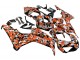 Erschwingliche Honda CBR1000RR Motorrad Verkleidung 2006-2007 - Schwarz Orange Silber Camouflage