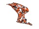 Erschwingliche Honda CBR1000RR Motorrad Verkleidung 2006-2007 - Schwarz Orange Silber Camouflage