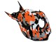 Erschwingliche Honda CBR1000RR Motorrad Verkleidung 2006-2007 - Schwarz Orange Silber Camouflage