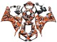 Erschwingliche Honda CBR1000RR Motorrad Verkleidung 2006-2007 - Schwarz Orange Silber Camouflage