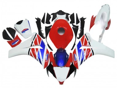 Erschwingliche Honda CBR1000RR Motorrad Verkleidung 2006-2007 - Weiss Rot Blau