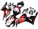 Erschwingliche Honda CBR1000RR Motorrad Verkleidung 2006-2007 - Rot Glanzendes Schwarz