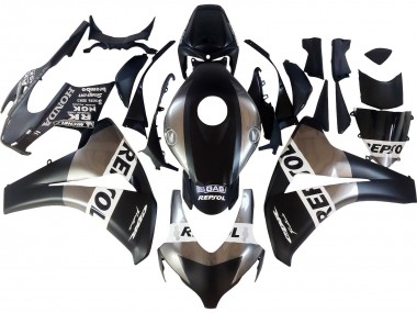 Erschwingliche Honda CBR1000RR Motorrad Verkleidung 2008-2011 - Silber Matt Schwarz Repsol