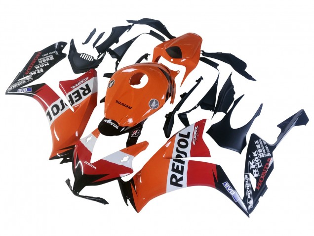 Erschwingliche Honda CBR1000RR Motorrad Verkleidung 2012-2016 - Orange Weiss Rot Repsol