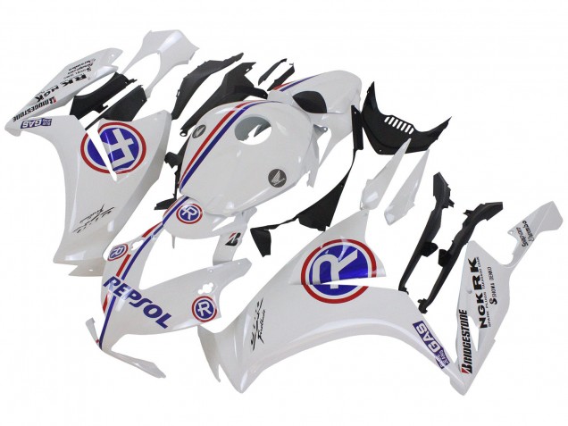 Erschwingliche Honda CBR1000RR Motorrad Verkleidung 2012-2016 - Weiss Blau Rot Repsol