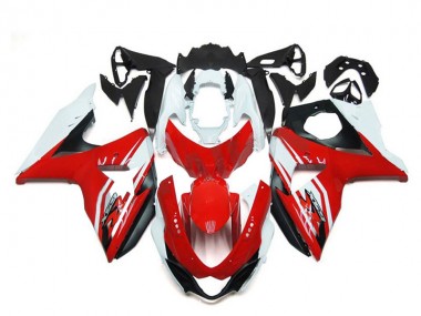 Erschwingliche Suzuki GSXR 1000 Motorrad Verkleidung 2009-2016 - Weiss Rot Schwarz