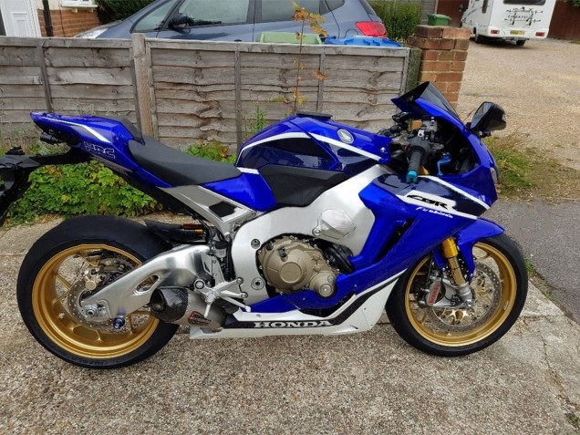 Erschwingliche Honda CBR1000RR Motorrad Verkleidung 2017-2023 - Weiss Blau