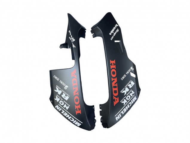 Erschwingliche Honda CBR600RR Motorrad Verkleidung 2003-2004 - Matt Schwarz Orange Repsol Rossi 46