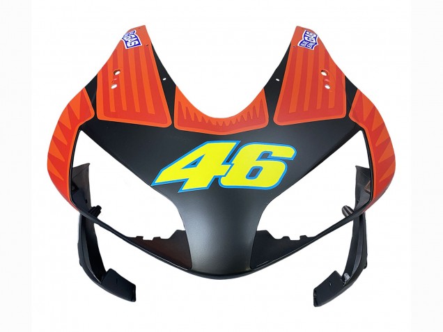 Erschwingliche Honda CBR600RR Motorrad Verkleidung 2003-2004 - Matt Schwarz Orange Repsol Rossi 46