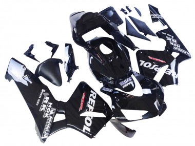 Erschwingliche Honda CBR600RR Motorrad Verkleidung 2003-2004 - Glanzendes Schwarz Weiss Repsol