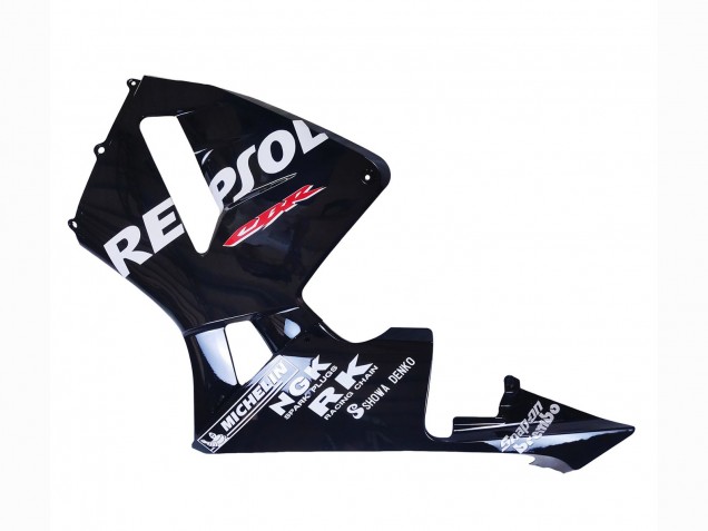Erschwingliche Honda CBR600RR Motorrad Verkleidung 2003-2004 - Glanzendes Schwarz Weiss Repsol
