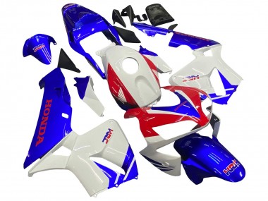 Erschwingliche Honda CBR600RR Motorrad Verkleidung 2003-2004 - Weiss Blau Rot HRC