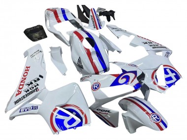 Erschwingliche Honda CBR600RR Motorrad Verkleidung 2003-2004 - Weiss Rot Blau