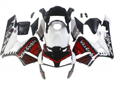 Erschwingliche Honda CBR600RR Motorrad Verkleidung 2003-2004 - Weiss Rot Glanzendes Schwarz Monster