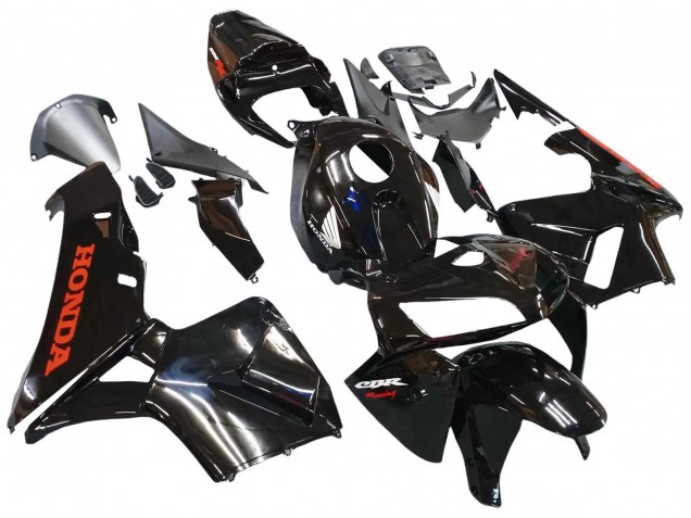 Erschwingliche Honda CBR600RR Motorrad Verkleidung 2005-2006 - Glanzendes Schwarz