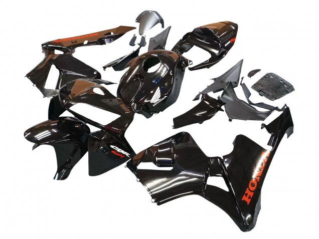 Erschwingliche Honda CBR600RR Motorrad Verkleidung 2005-2006 - Glanzendes Schwarz