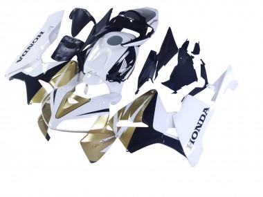 Erschwingliche Honda CBR600RR Motorrad Verkleidung 2005-2006 - Gold Weiss Schwarz