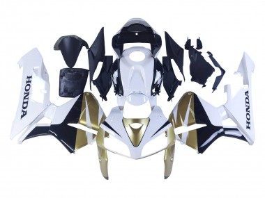 Erschwingliche Honda CBR600RR Motorrad Verkleidung 2005-2006 - Gold Weiss Schwarz