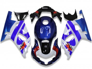 Erschwingliche Suzuki GSXR 600/750 Motorrad Verkleidung 2001-2003 - Weiss Blau Rot Schwarz