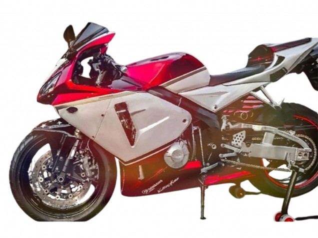 Erschwingliche Honda CBR600RR Motorrad Verkleidung Kit 2005-2006 - Rot Weiss Schwarz