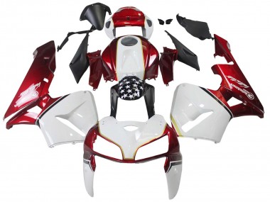 Erschwingliche Honda CBR600RR Motorrad Verkleidung Kit 2005-2006 - Rot Weiss Schwarz