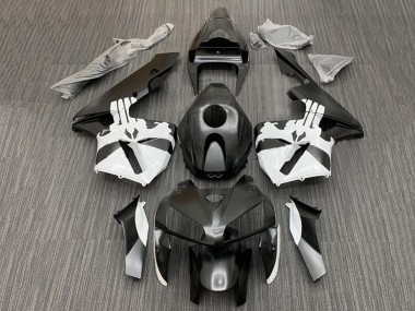 Erschwingliche Honda CBR600RR Motorrad Verkleidung Kit 2005-2006 - Schwarz Weiss