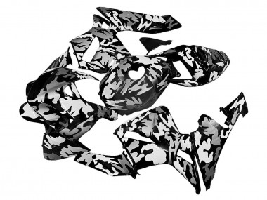 Erschwingliche Honda CBR600RR Motorrad Verkleidung 2005-2006 - Schwarz Weiss Grau Camouflage