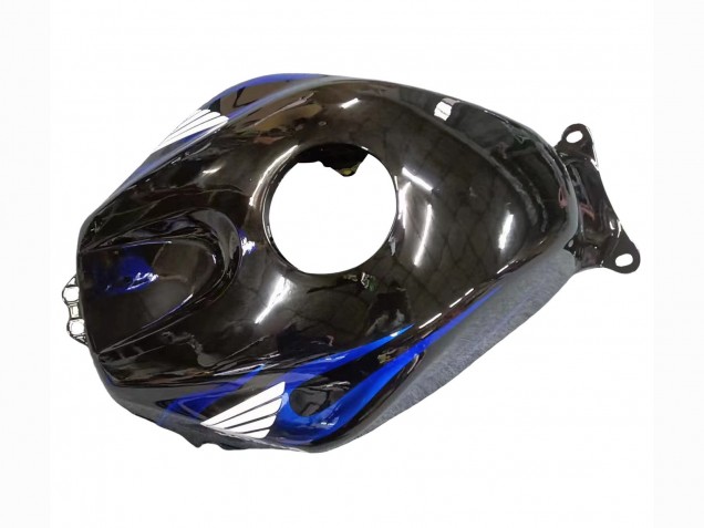 Erschwingliche Honda CBR600RR Motorrad Verkleidung 2005-2006 - Glanzendes Schwarz Blau Flamme
