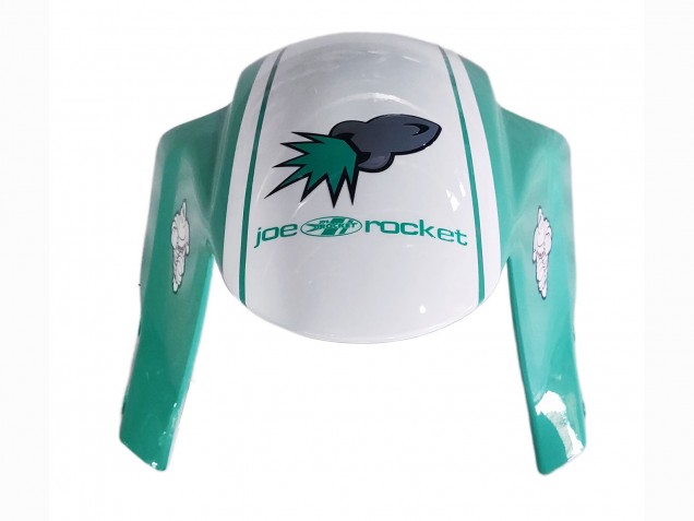 Erschwingliche Honda CBR600RR Motorrad Verkleidung 2005-2006 - Hellgrun Weiss Glanzendes Schwarz Joe Rocket