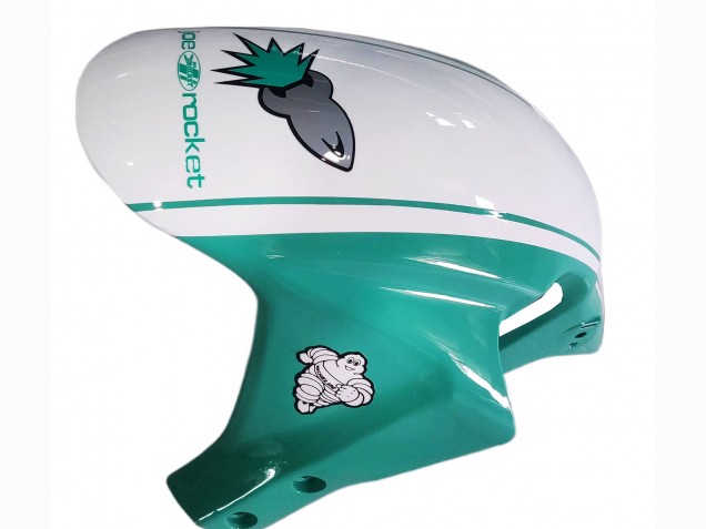 Erschwingliche Honda CBR600RR Motorrad Verkleidung 2005-2006 - Hellgrun Weiss Glanzendes Schwarz Joe Rocket