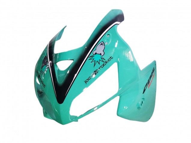 Erschwingliche Honda CBR600RR Motorrad Verkleidung 2005-2006 - Hellgrun Weiss Glanzendes Schwarz Joe Rocket