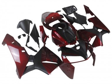 Erschwingliche Honda CBR600RR Motorrad Verkleidung 2005-2006 - Rot Schwarz