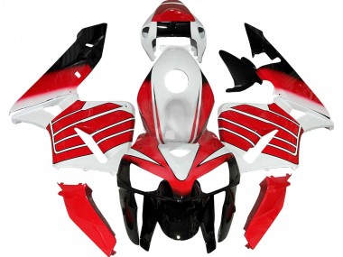 Erschwingliche Honda CBR600RR Motorrad Verkleidung 2005-2006 - Rot Weiss Schwarz