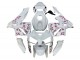 Erschwingliche Honda CBR600RR Motorrad Verkleidung 2005-2006 - Weiss mit Cherry Blossom