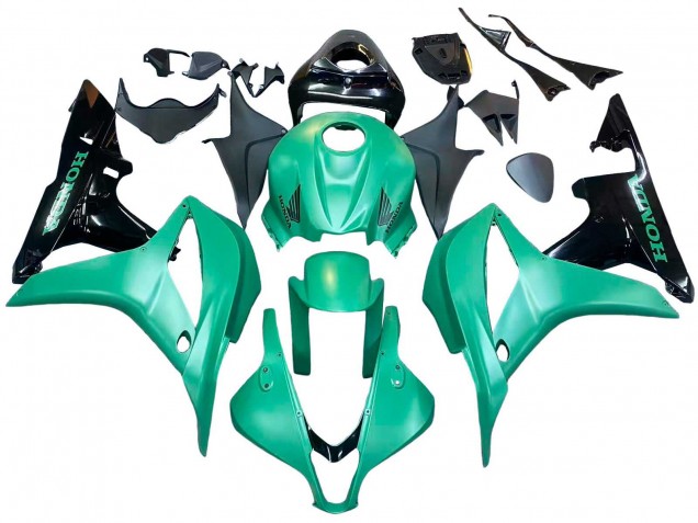 Erschwingliche Honda CBR600RR Motorrad Verkleidung 2007-2008 - Grun Glanzendes Schwarz