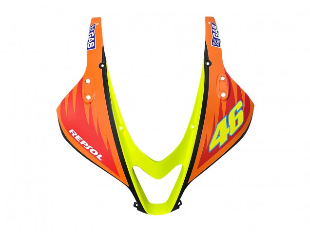 Erschwingliche Honda CBR600RR Motorrad Verkleidung 2007-2008 - Matt Schwarz Orange Rot Rossi Repsol 46