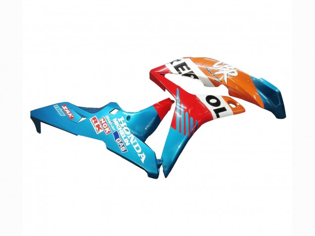 Erschwingliche Honda CBR600RR Motorrad Verkleidung 2007-2008 - Orange Weiss Rot Blau Repsol