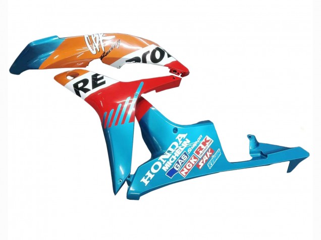 Erschwingliche Honda CBR600RR Motorrad Verkleidung 2007-2008 - Orange Weiss Rot Blau Repsol