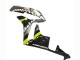 Erschwingliche Honda CBR600RR Motorrad Verkleidung 2007-2008 - Grau Fluoreszierendes Gelb Hai